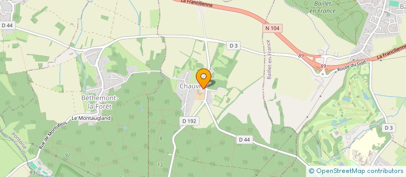 localisation de l'entreprise LA BLANCHE BORNE  CHAUVRY