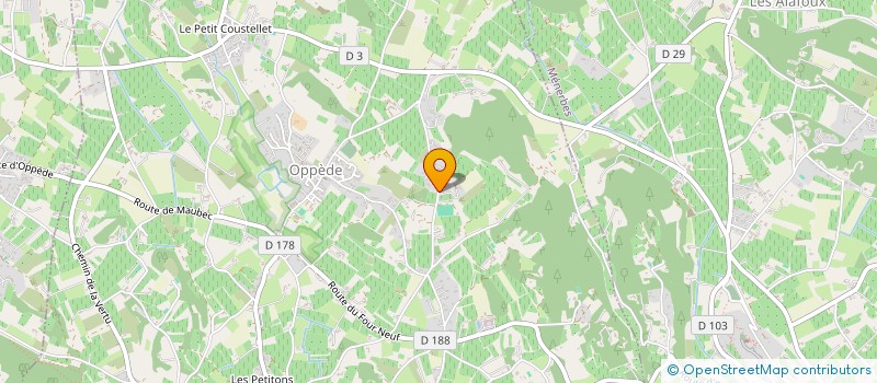 localisation de l'entreprise LA BLANCHE COLOMBE  OPPEDE