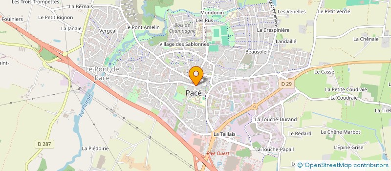 localisation de l'entreprise LA BLANCHE HERMINE  PACE