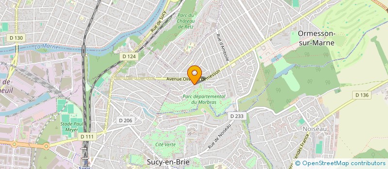 localisation de l'entreprise LA BLANCHE IMMOBILIERE  ORMESSON-SUR-MARNE