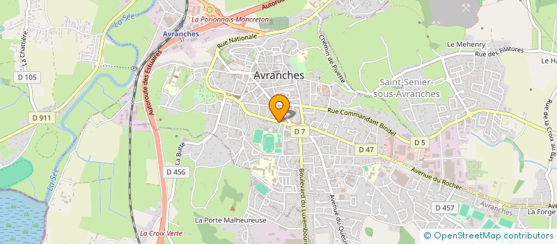 localisation de l'entreprise LA BLANCHE-NEF  AVRANCHES