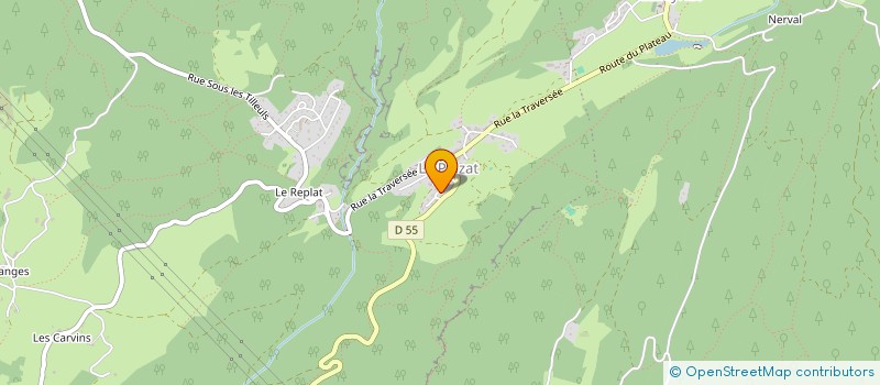 localisation de l'entreprise LA BLANCHET  ST-GERMAIN-DE-JOUX