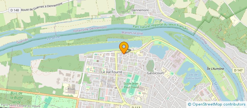 localisation de l'entreprise LA BLANCHEUR  MANTES-LA-JOLIE