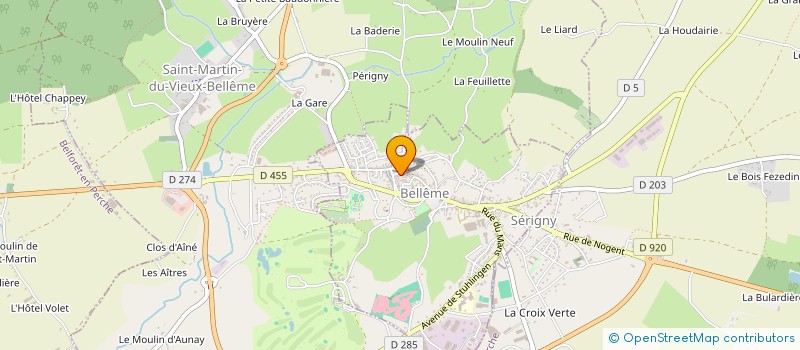 localisation de l'entreprise LA BLANCHISSERIE à BELLEME
