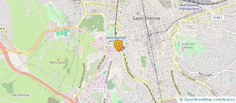 localisation de l'entreprise LA BLANCHISSERIE  SAINT-ETIENNE