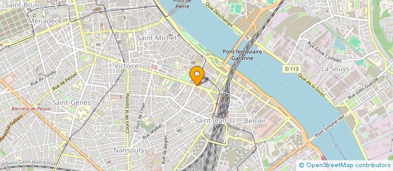 localisation de l'entreprise LA BLANCHISSERIE BORDELAISE à BORDEAUX
