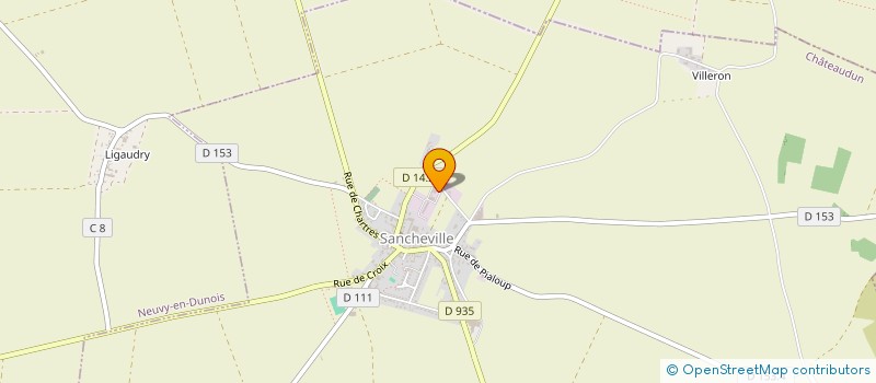localisation de l'entreprise LA BLANCHISSERIE CENTRALE 2 à BONNEVAL