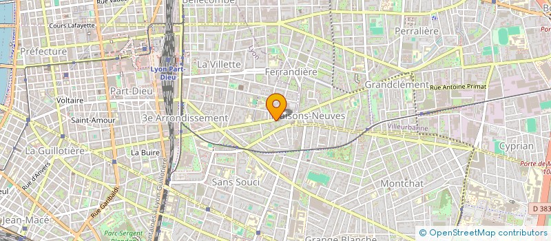 localisation de l'entreprise LA BLANCHISSERIE DES ILES  LYON