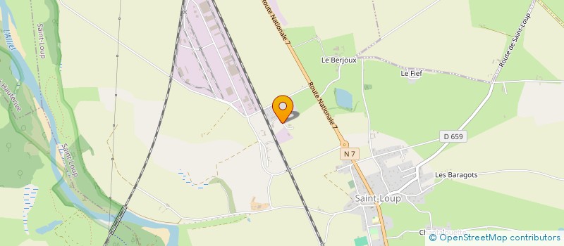 localisation de l'entreprise LA BLANCHISSERIE VARENNOISE  SAINT-LOUP
