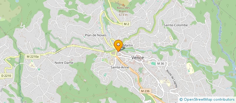 localisation de l'entreprise LA BLANCHISSEUSE à VENCE