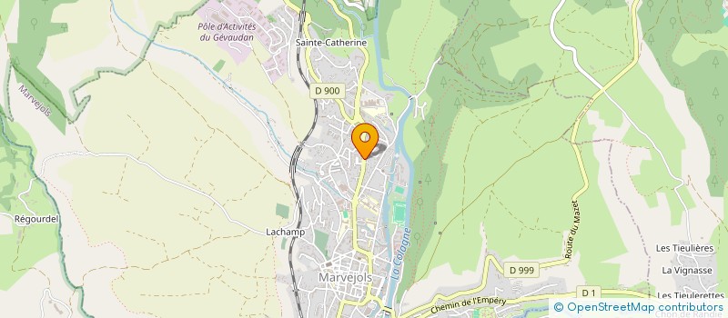 localisation de l'entreprise LA BLATTE-MECASPORT  MARVEJOLS