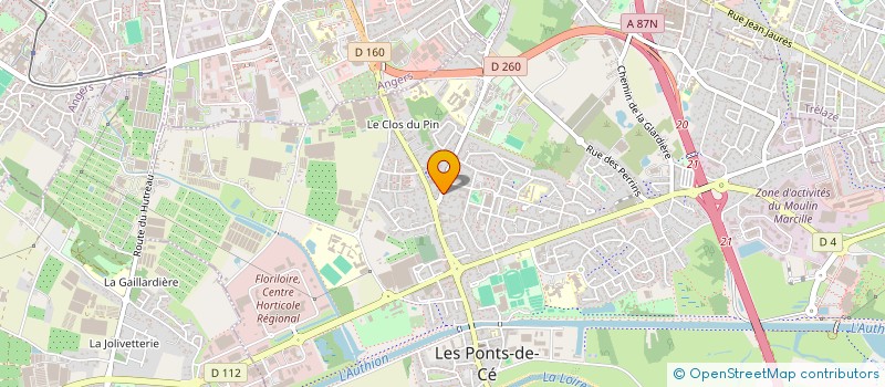 localisation de l'entreprise LA BLDS  LES PONTS-DE-CE