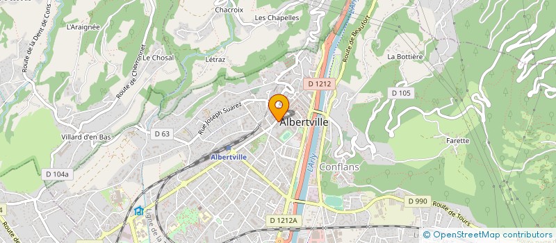 localisation de l'entreprise LA BLENITUDE  ALBERTVILLE