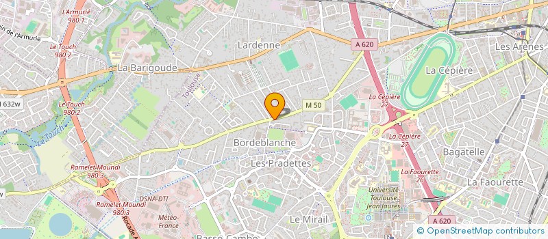 localisation de l'entreprise LA BLEUE à TOULOUSE