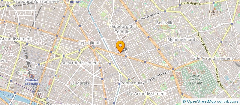 localisation de l'entreprise LA BLEUE  PARIS