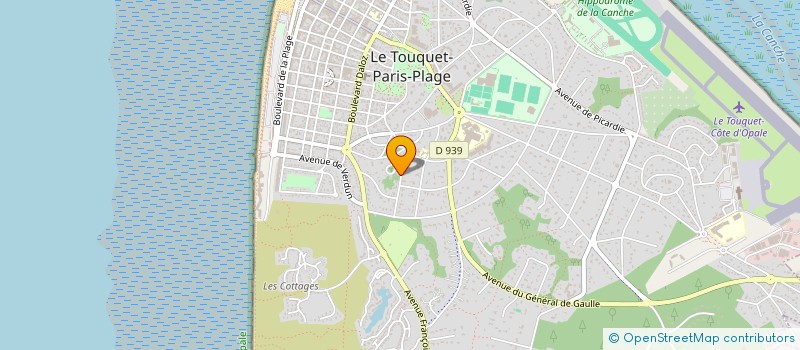 localisation de l'entreprise LA BLEUSE BORNE à LE TOUQUET-PARIS-PLAGE