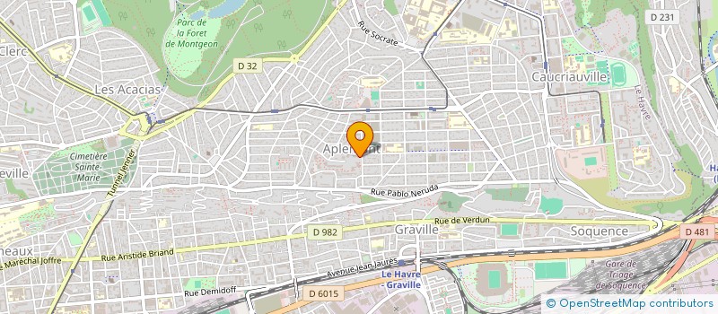 localisation de l'entreprise LA BLEVILLAISE à LE HAVRE