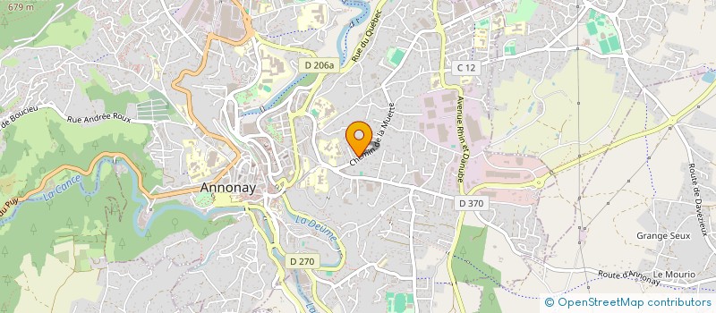 localisation de l'entreprise LA BLIDEENNE à ANNONAY