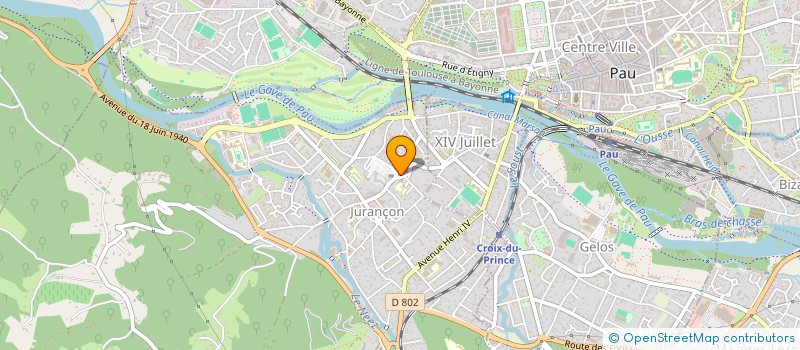 localisation de l'entreprise LA BLONDE D'AQUITAINE  JURANCON