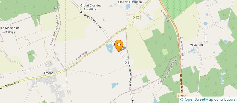 localisation de l'entreprise LA BLONNERIE  LE CONTROIS-EN-SOLOGNE