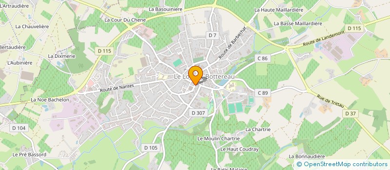 localisation de l'entreprise LA BOBINE à LE LOROUX-BOTTEREAU
