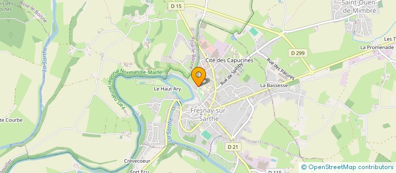 localisation de l'entreprise LA BOBINE à FRESNAY-SUR-SARTHE