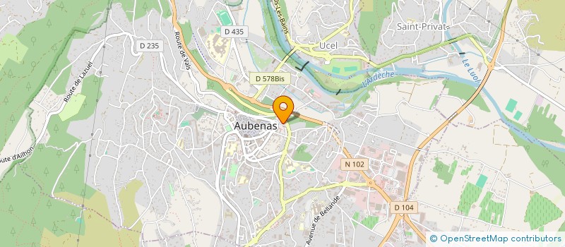 localisation de l'entreprise LA BOBINE à AUBENAS