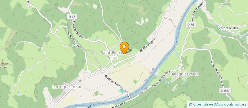 localisation de l'entreprise LA BOBINE VOYAGEUSE  SAINT-PIERRE-TOIRAC