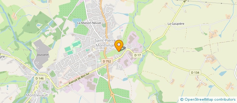 localisation de l'entreprise LA BOCA à MONTREVAULT-SUR-EVRE