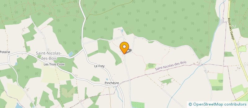 localisation de l'entreprise LA BOCAUTHEQUE à SAINT-NICOLAS-DES-BOIS