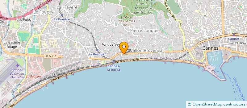 localisation de l'entreprise LA BOCCA à CANNES