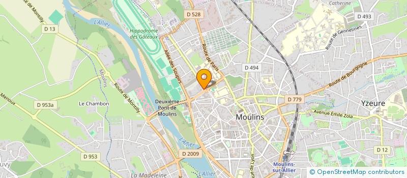 localisation de l'entreprise LA BOCCA à MOULINS