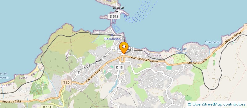 localisation de l'entreprise LA BOCCA à L'ILE ROUSSE
