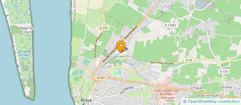 localisation de l'entreprise LA BODEGA à BLAYE