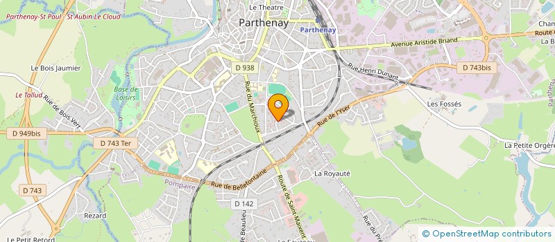 localisation de l'entreprise LA BODEGA 79  PARTHENAY