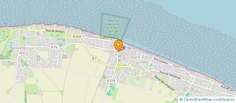 localisation de l'entreprise LA BODEGUITA  SAINT-AUBIN-SUR-MER