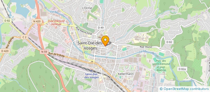 localisation de l'entreprise LA BODEGUITA DEL MUNDO à SAINT-DIE-DES-VOSGES
