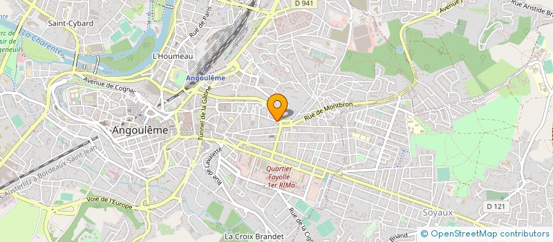 localisation de l'entreprise LA BOEME à ANGOULEME