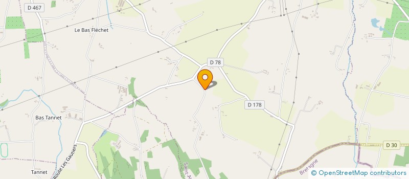 localisation de l'entreprise LA BOGERIE  SAINT-AUBIN-DE-TERREGATTE