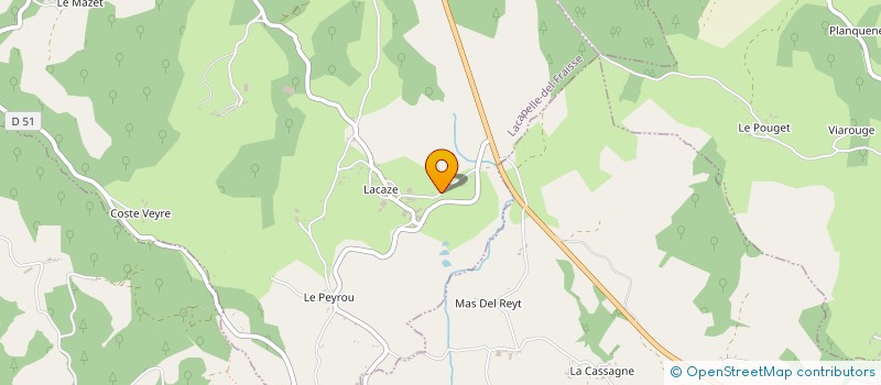 localisation de l'entreprise LA BOGUE DU CANTAL à LACAPELLE-DEL-FRAISSE