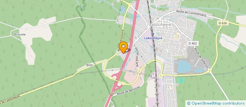 localisation de l'entreprise LA  BOHEIRA  ZUMBA  FITNESS  LABOUHEYRE