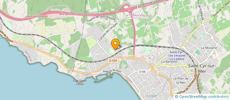 localisation de l'entreprise LA BOHEME à SAINT-CYR-SUR-MER