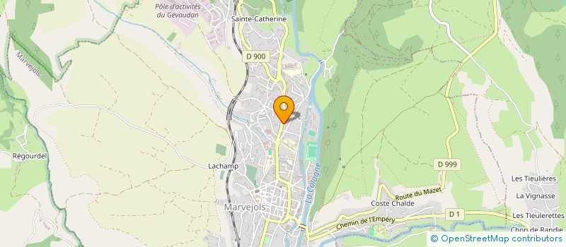 localisation de l'entreprise LA BOHEME  MARVEJOLS