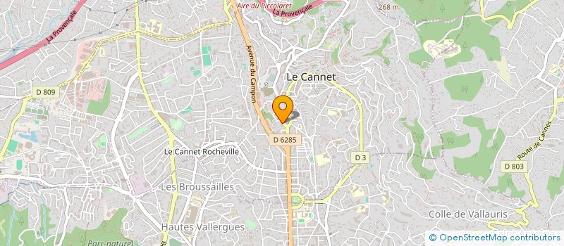 localisation de l'entreprise LA BOHEME à LE CANNET