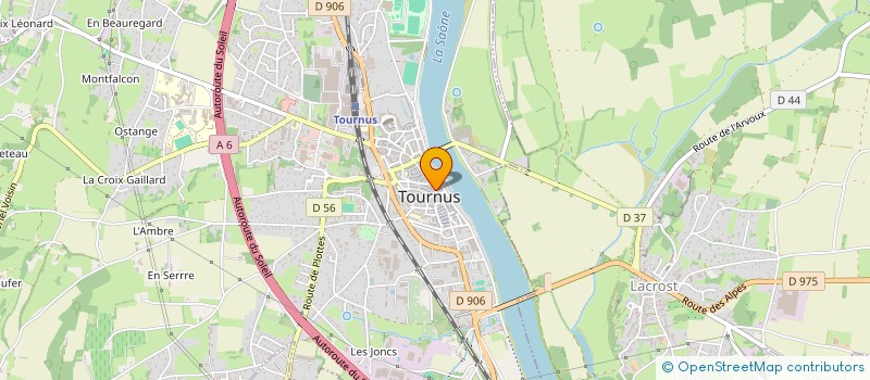 localisation de l'entreprise LA BOHEME à TOURNUS