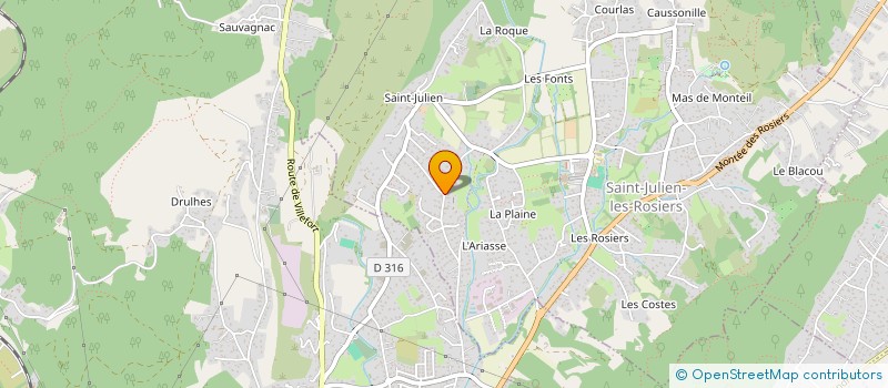 localisation de l'entreprise LA BOHEME  SAINT-JULIEN-LES-ROSIERS