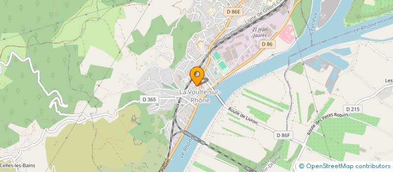 localisation de l'entreprise LA BOHEME à LA VOULTE-SUR-RHONE