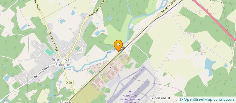 localisation de l'entreprise LA BOHEME  PRUNIERS-EN-SOLOGNE