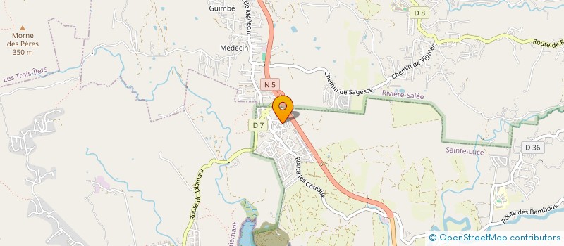 localisation de l'entreprise LA BOHEME  SAINTE-LUCE