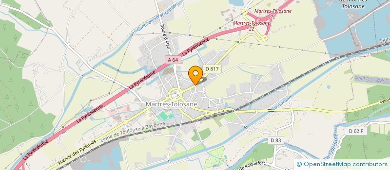 localisation de l'entreprise LA BOHEME DE MARTRES TOLOSANE  MARTRES-TOLOSANE